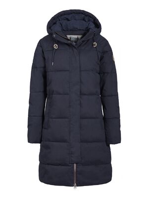 Ivalo tummansininen hupullinen talvitakki