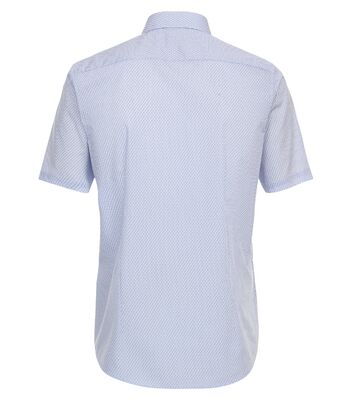 Venti sinikuvioinen lyhythihainen modern fit kauluspaita