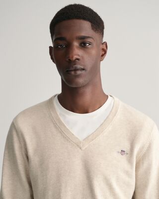 Gant hiekansävyinen puuvilla neule