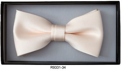 Matex shamppanjan sävyinen rusetti ja taskuliina