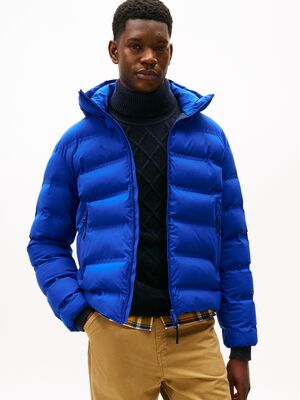 Tommy Hilfiger sähkönsininen paksu toppapusakka