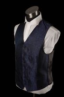 Matex sininen kuviollinen juhlaliivi