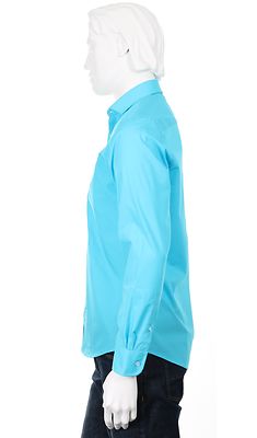 Petrifun turkoosi modern fit kauluspaita