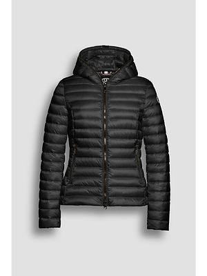 Reset musta hupullinen untuvatakki