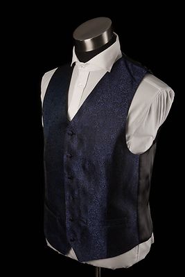 Matex sininen kuviollinen juhlaliivi