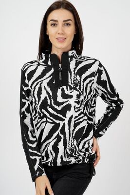 M.X.O Mustavalkoinen pusero