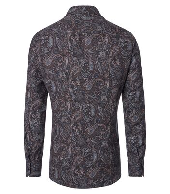 Venti harmaa paisley kuviollinen modern fit kauluspaita