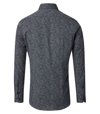 Venti vihreäkuviollinen slim fit pitkähihainen kauluspaita