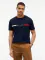 Tommy Hilfiger regular fit tummansininen logo t-paita