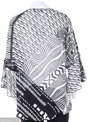 Modelian kimonohihainen sifonkijakku