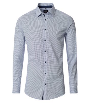 Venti vaalea body fit kauluspaita pienillä pilkuilla