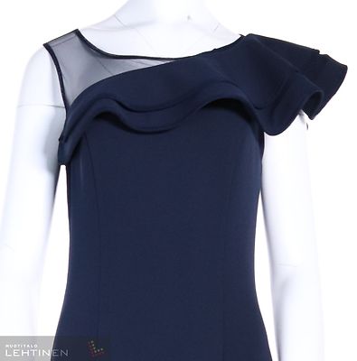 Tummansininen pitkä merenneitolinjainen juhlamekko Frank Lymanilta.