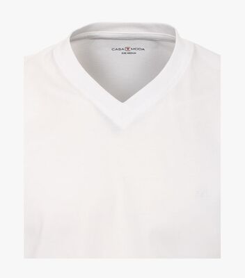 Casamoda v-aukollinen valkoinen t-paita 2kpl/pakkauksessa