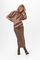 Capri Collection ruskea midimittainen hame
