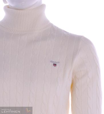 Gant luonnonvalkoinen palmikkopooloneule