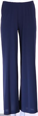 Modelian tummansiniset juhlahousut kuminauhavyötäröllä