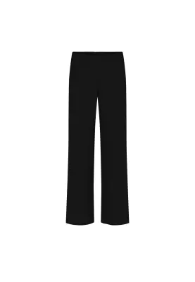 Laurie Donna Loose mustat väljälahkeiset housut