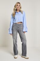 Parami Eve harmaat leveälahkeiset farkut