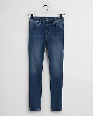 Gant indigonsiniset kapeat farkut