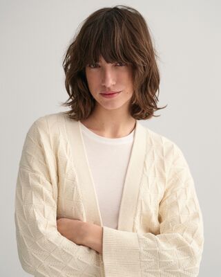 Gant luonnonvalkoinen neuletakki