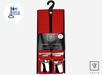 Veniz punaiset henkselit