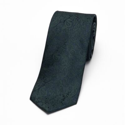 Matex vihreä paisley-kuosillinen solmio