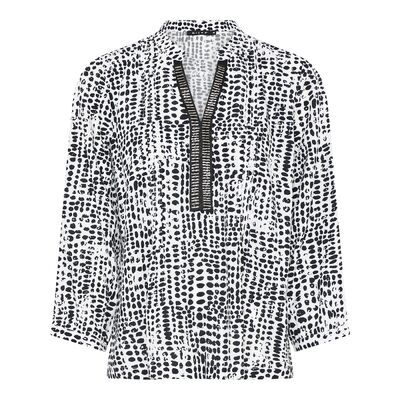 Micha musta valkoinen viskoosi pusero