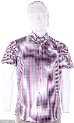 Petrifun modern fit ruudullinen lyhythihainen paita