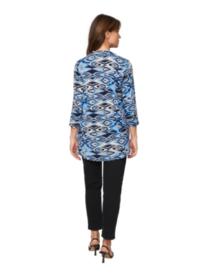 Signature sininen kuviollinen trikoo tunika