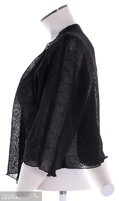 Muoti-Herralan musta, kevyt, kimonohihainen bolero