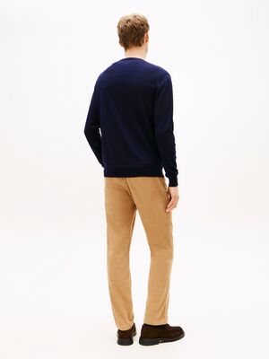 Tommy HIlfiger tummansininen puuvillaneule