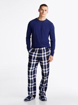 Tommy Hilfiger sininen kolmeosainen pyjama lahjapakkauksessa
