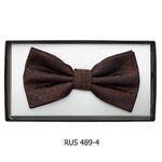 Matex ruskea paisley-kuosillinen rusetti