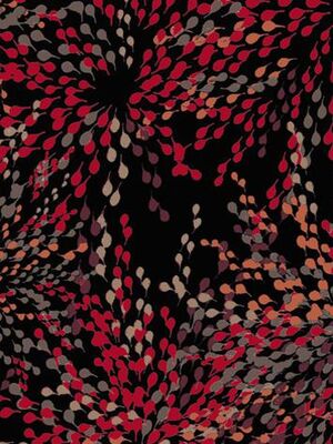 Signature punainen kuviollinen trikoopusero