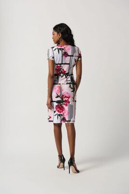 Joseph ribkoff kuviollinen lyhythihainen mekko