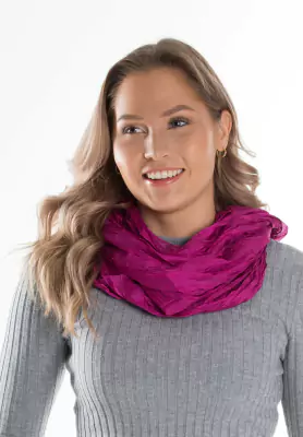 Lasessor purppuran sävyinen silkkituubihuivi