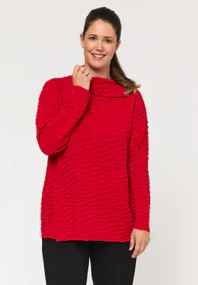 Pont Neuf kirkkaanpunainen tunika