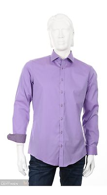 Venti lila slim fit kauluspaita