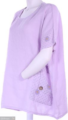 Curve plus size lilansävyinen pellava tunika