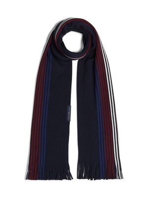 Tommy Hilfiger tummansininen neulottu huivi