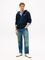 Tommy Hilfiger tummansininen hupullinen collegetakki