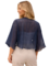 Shenina tummansininen läpikuultava bolero