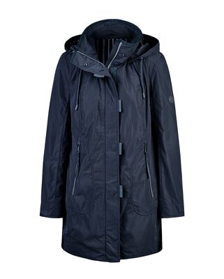 Barbara Lebek tummansininen kevättakki