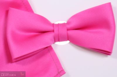 Matex fuksianpunainen rusetti ja taskuliina