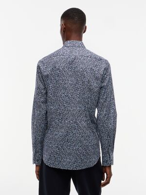 Tommy Hilfiger tumansininen pienikuvioinen regular fit kauluspaita
