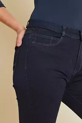 Parami high waist skinny tummansiniset farkut