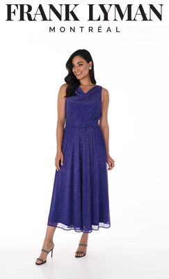 Frank Lyman lilansävyinen juhlamekko