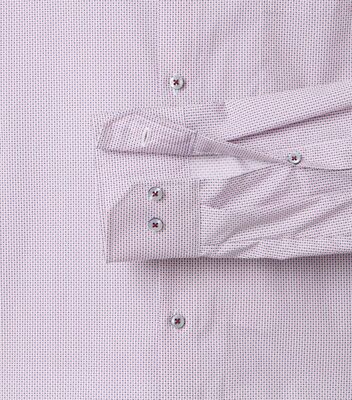 Venti pienikuvioinen punaisen sävyinen modern fit kauluspaita