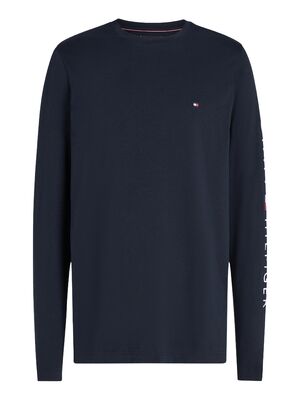 Tommy Hilfiger tummansininen pitkähihainen T-paita