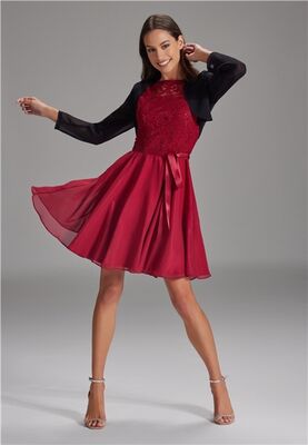 Swing musta sifonki bolero